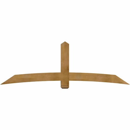 Ekena Millwork Bellingham Rough Sawn Timber Gable Bracket, Western Red Cedar, 96"W x 32"H x 6"D x 6"F, 8/12 Pitch GBW096X32X0606BEL00RWR